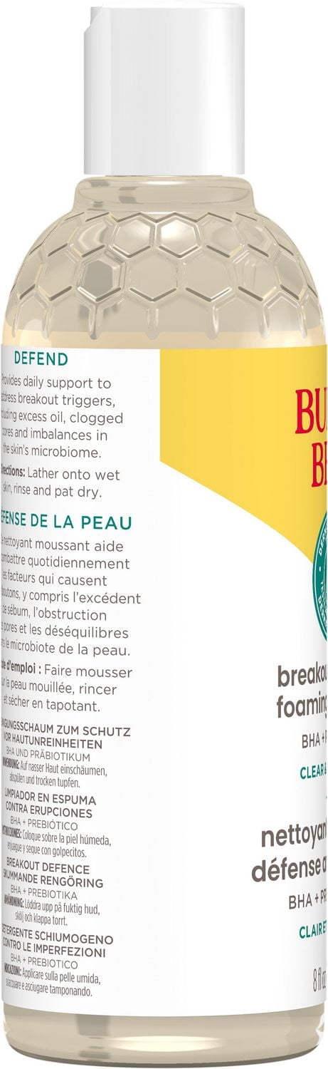 Burt’s Bees Clear and Balanced Breakout Defense, Foaming Cleanser