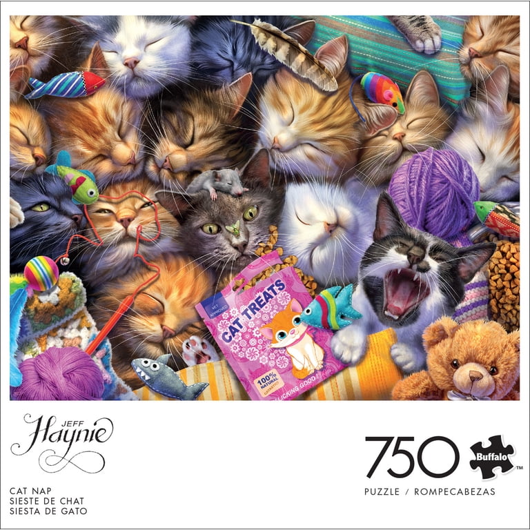 Buffalo Games Cat Nap 750-Piece Cats Puzzle - 24 x 18 Inch