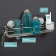 thumbnail image 6 of Zenna Home Rustproof Long Shower Basket, Adhesive or Suction Mount, Power Grip Pro, Stainless Steel, 6 of 6