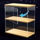 thumbnail image 2 of Vitrina de acrílico transparente con puerta, caja a prueba de polvo ensamblable para figuras de acción y modelos de automóviles, organizador de escritorio apilable, 2 of 5