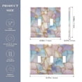 thumbnail image 2 of Yayeee Toggle Light Switch Wall Plate 2-Gang 4.56"x4.48" Decorative Outlet Cover, Elegant Marble Pattern, 2 of 7