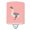 Pink Check, variant on Buff Grey Back Goose Blue Check Ceramic Night Light