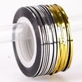 thumbnail image 1 of 10pcs Silver+10pcs Gold Striping Tape Line Nail Art Stickers DIY Design Decals Self Adhesive 3D Tips Manicure Tools Rolls, 1 of 4