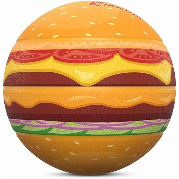 Kuangmi Food Theme Basketball, Official Size 7(29.5"), Novelty & Funny Streetball, for Indoor and Outdoor