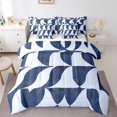 thumbnail image 1 of Erosebridal Abstract Geometric Bedding Queen Size,Mid Century Comforter Sets with Sheets,Abstract Artwork Bedding Sets Queen Size,Breathable Male Room Decor,Reversible,7 Pieces, 1 of 5