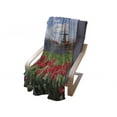 thumbnail image 4 of Windmill Soft Flannel Fleece Blanket, Traditional Dutch Windmills with Red Tulips in Amsterdam Scenic Field Riverscape, Cozy Plush for Indoor and Outdoor Use, 70" x 90", Multicolor, by Ambesonne, 4 of 6