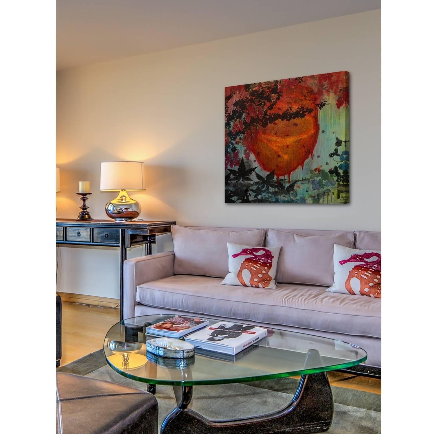 "Bee Hive in Motion" Painting Print on Wrapped Canvas