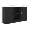 thumbnail image 4 of vidaXL Sideboard Black 120x30.5x70 cm Engineered Wood, 4 of 5