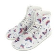 thumbnail image 6 of Psesaysky Butterfly Print Barefoot Shoes High-Top Minimalist Shoes Lace-Up Leather Casual Shoes Easy to Clean Anti-Slip Comfortable Walking Shoes, 6 of 8