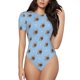 thumbnail image 1 of Balery Brown French Bulldog Body de cuello redondo de manga corta para mujer Tops de manga corta Tops básicos-XX-Large, 1 of 7