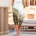 thumbnail image 2 of TFEOQRY Capris Pants for Women Leopard Print Drawstring Tied Cropped Pants with Pockets Elastic Waisted Trousers White, 2 of 6