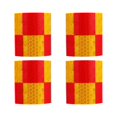 thumbnail image 1 of EeaseCA 4 Rouleaux de Bande de Sécurité Réfléchissante pour Voiture, Bande d'Avertissement Réfléchissante, Autocollants pour Voiture (Jaune Rouge), 1 of 7
