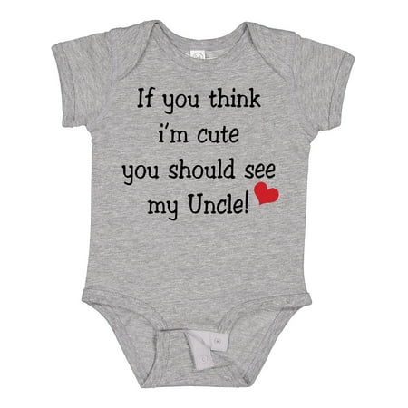 

Inktastic Cute Uncle Boys or Girls Baby Bodysuit