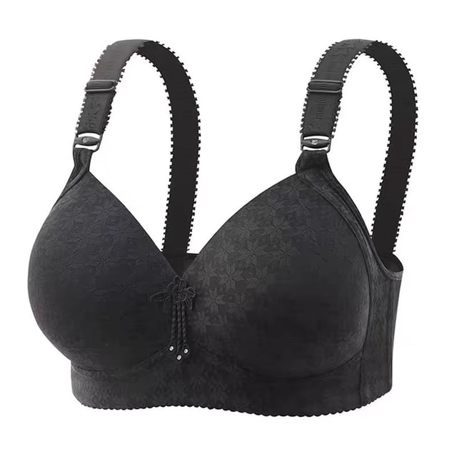 Yuyuzo WirelessBras for Women V Neck Full Coverage Bralettes Seamless Adjustable Strap Push up Bra