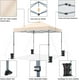 thumbnail image 4 of Songqin 10x10 1-Person Setup Pop Up Canopy Tent, Instant Portable Commercial Canopy Tent, Outdoor Gazebo with 1-Button Push, Wheeled Bag & 4 Sandbags for Home, Party & Outdoor Activities, Beige, 4 of 18