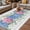 Gray, variant on Blue Pink Hydrangea Outdoor Rug for Patio/Deck/Porch, Non-Slip Large Area Rug 5 x 8 Ft, Eucalyptus Leaves Wooden Summer Botanical Indoor Outdoor Rugs Washable Area Rugs, Camping Rug Carpet Runner