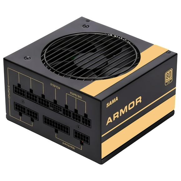 SAMA 850W Black Power Supply 80 Plus Gold Full Voltage Full Modular FDB Silent Fan ECO Mode 12V PSU ATX Power Supply for All Graphics Cards Black 10 Year Warranty