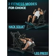 thumbnail image 3 of Towallmark Leg Press Hack Squat Machine, 2 In 1 45 Degree Leg Press 1400LB Capacity, 6 Safety Guard Positions Compact Home Gym Equipment, 3 of 9