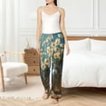 thumbnail image 4 of Cauagu Delicate White Daisy Jars Pajama Pants for Women Loose Fit Wide Leg Trouser Pants Casual Elastic Waist Drawstring Lounge Pants, 4 of 6