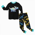 thumbnail image 5 of HFHAPW Toddler Girl Boys Kids Pajamas Funny Graphic Pjs Long Sleeve Snug fit 2pcs Jammies, 5 of 5
