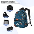 thumbnail image 5 of Lsque Cartoon Space1 Classic Casual Backpack - Large Capacity Water-Resistant Backpack for School, Work, Travel, and Outdoor Activities, 5 of 8