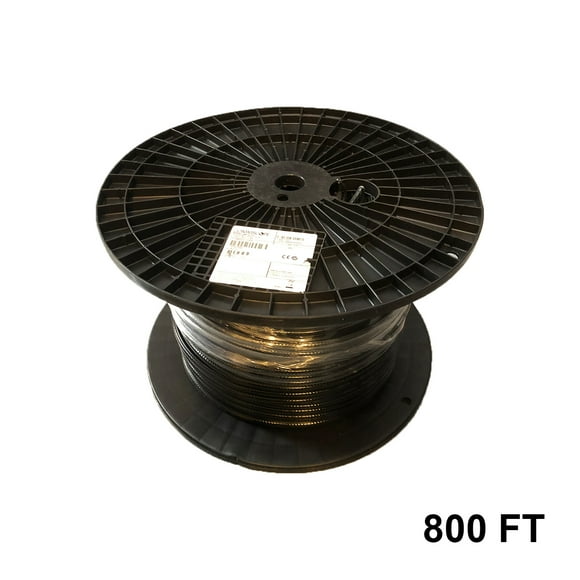 800' FT Reel Commscope Wire F1177TSVM BW XP Black Coaxial Communications Cable RG11