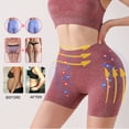 thumbnail image 5 of WXLWZYWL Big Savings!Yoga Shorts for Women Clearance Shaping Shorts Comfort Breathable Fabric Shapewear Unique Fiber Restoration Shaper for Wine, 5 of 6