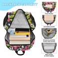 thumbnail image 4 of ALAZA Watercolor Summer Flower School Backpack Lunch Box Set Student Bookbag, 4 of 7