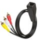 thumbnail image 2 of RJ45 Female to 3RCA Rj45 to 3 Lotus Flower with Extender and Network Cable to Extend 305 Meters of Audio & Video Cable, 2 of 5
