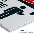thumbnail image 5 of Hazardous Voltage Inside KEEP OUT Sign, OSHA Danger Sign, 24x36 Corrugated Plastic, 5 of 7
