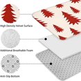thumbnail image 5 of Red Christmas Tree Pattern Bathroom Rugs Sets 3 Piece,Toilet Cover Set,Absorbent Non Slip Bathroom Mats Sets with U-Shaped Contour Rug Toilet Rug Set, 5 of 5
