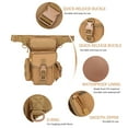 thumbnail image 4 of Bolsa de dos hombros Bolsa de pierna caída Impermeable Muslo Cintura Paquetes Bolsa para viajar Senderismo Ciclismo Camping, 4 of 7