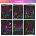 thumbnail image 3 of Libretas Scratch Paper Arts POKONBOY Rainbow para niños, 24 unidades, 3 of 7