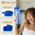 thumbnail image 2 of VUSIGN 30 oz Insulated Stainless Steel Tumbler with Swivel Handle, 2 of 7