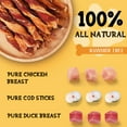 thumbnail image 4 of (3 pack) ASMPET Dog Treats Chews,Triple Flavor Chicken, Cod & Duck Twists, Jerky Sticks for Small Medium Large Dogs 10.6 oz, 4 of 10