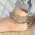 thumbnail image 5 of Wentin Anklet Clearance! Retro Exaggerated Personality Small Bells Tassel Multi Layer Beach Anklet Foot Ornaments Female, 5 of 8