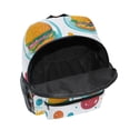 thumbnail image 6 of FORMRS School Backpack with Front Zippered Pocket 12" Student Travel Daypack, Bubbles Hamburger, 6 of 6