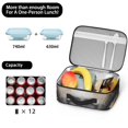 thumbnail image 5 of Grey and Gold Marble Pattern Insulated Lunch Bag Teens,Bento School Lunch Bag for Teens for Work,Picnic or Travel 10.6x7.7x4.3 Inches,12 Can Capacity, 5 of 6