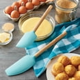 thumbnail image 2 of Kitchenaid Bamboo 2-piece Spatula Set in Aqua Sky, 2 of 5