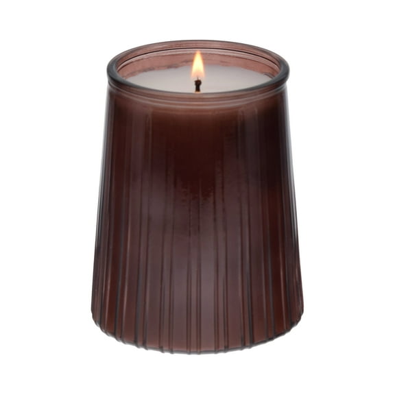 Better Homes & Gardens Firewood and Spice 1-Wick 16.1oz Ribbed Jar Candle