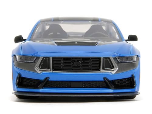 Jada 2024 Ford Mustang Dark Horse Blue Metallic with Black & Gray Stripes Bigtime Muscle Series 1-24 Diecast Model Car(Selections May Vary)