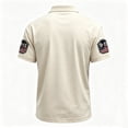 thumbnail image 4 of 9/11 25th Anniversary Shirt Mens Polo Shirts 911 We Will Never Forget Memorial Anniversary Patriotic Shirts for Men Beige 3XL, 4 of 4