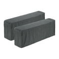 thumbnail image 1 of Funda de reposabrazos elástica de 4 piezas, funda de sofá y sillón de poliéster resistente al agua, gris claro, 1 of 6