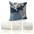 thumbnail image 4 of Nawypu  Ocean Theme Starfish Sea Horse Coral Anchor Home Decorative Throw Pillow Case Cushion Cover for Couch Sofa Bed (Ocean Theme - Navy Blue), 4 of 5