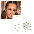 thumbnail image 4 of Unique Bargains 1 Pc Eye-catching Face Rhinestone Stickers for Concert White Purple, 4 of 5