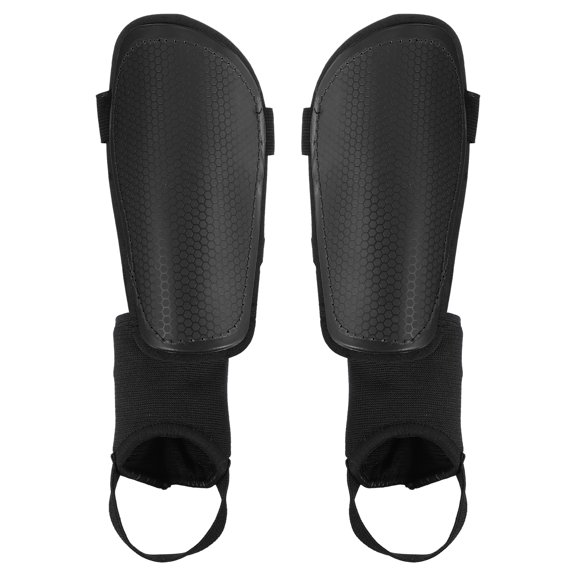 Soccer Shin Guards, Soccer Shin Pads EVA Cushion with Ankle Protection Youth Adults M Size Black