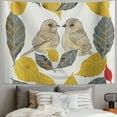 thumbnail image 2 of Orinice Birds Leaves Heart Tapestry Wall Hanging Unique Style Graphic Tapestries Home Decor Art for Living Room Bedroom 60x50inch, 2 of 6