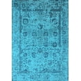 thumbnail image 1 of Ahgly Company Indoor Rectangle Oriental Light Blue Industrial Area Rugs, 2' x 4', 1 of 4