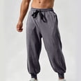 thumbnail image 5 of Jerdar Men's Cotton Jogger Sweatpants Tapered Cuffed Ankle All Season Four Season Gym Workout Fitness Athletic Casual Comfortable Soft Long Pants Trousers, 5 of 9