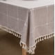 thumbnail image 4 of Nvzi Mantel rústico rectangular de arpillera gruesa de lino y algodón, manteles de mesa impermeables y sin arrugas para cocina y comedor, 55 x 70 pulgadas, 4 of 5